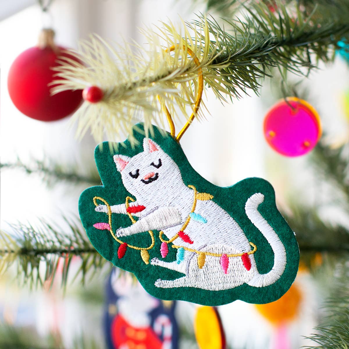 Tangled Cat Ornament