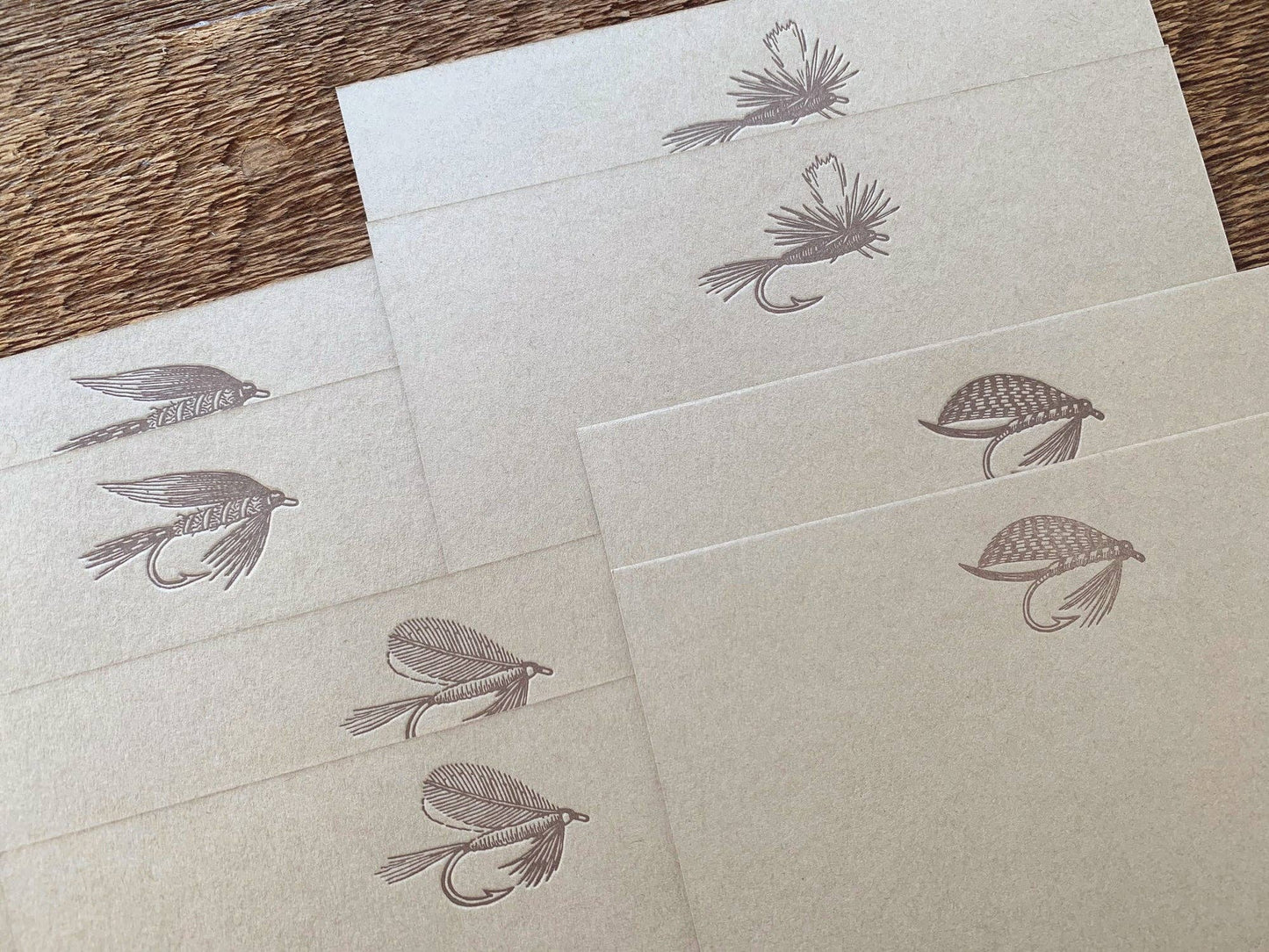 Fishing Flies Flat Notes (Boxed Set of 8)