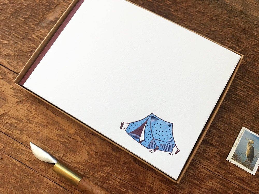 Camping Flat Notes (Boxed Set of 8)