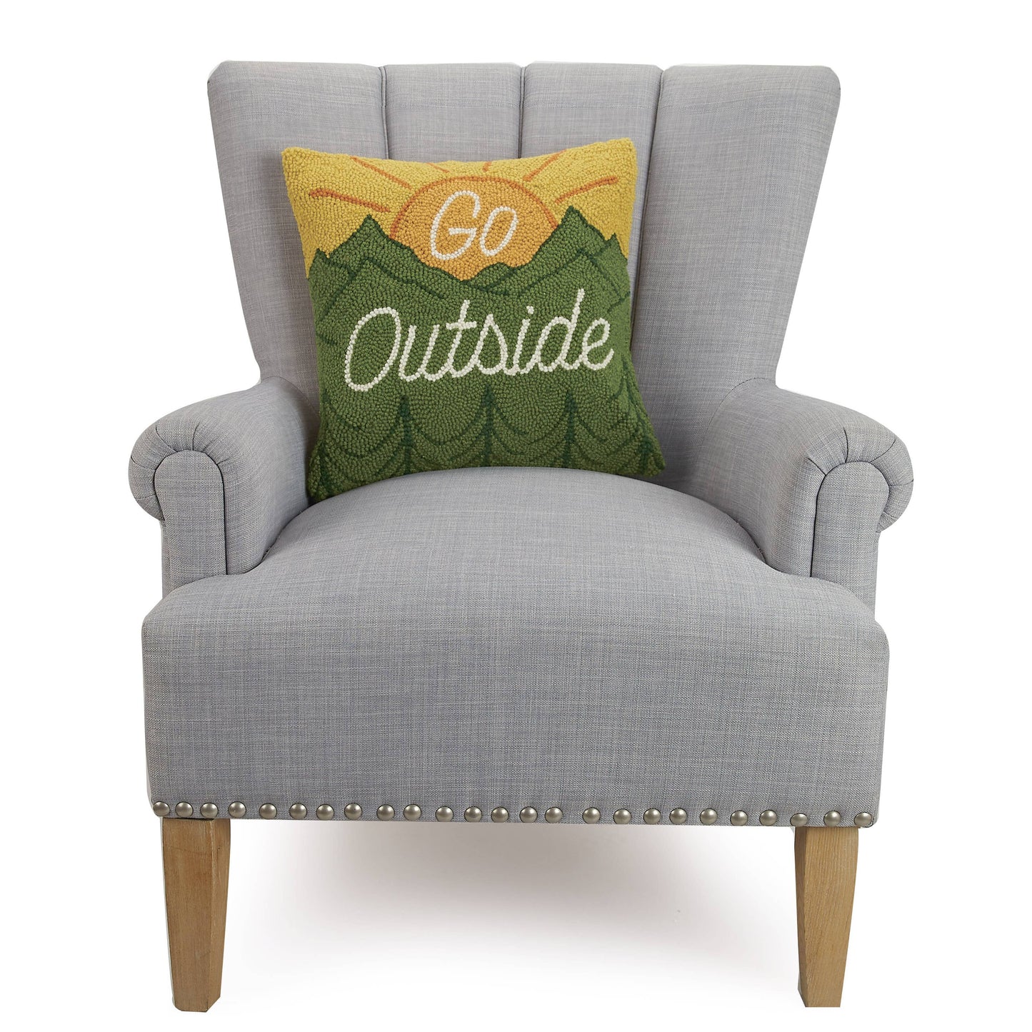 Go Outside Hook Pillow