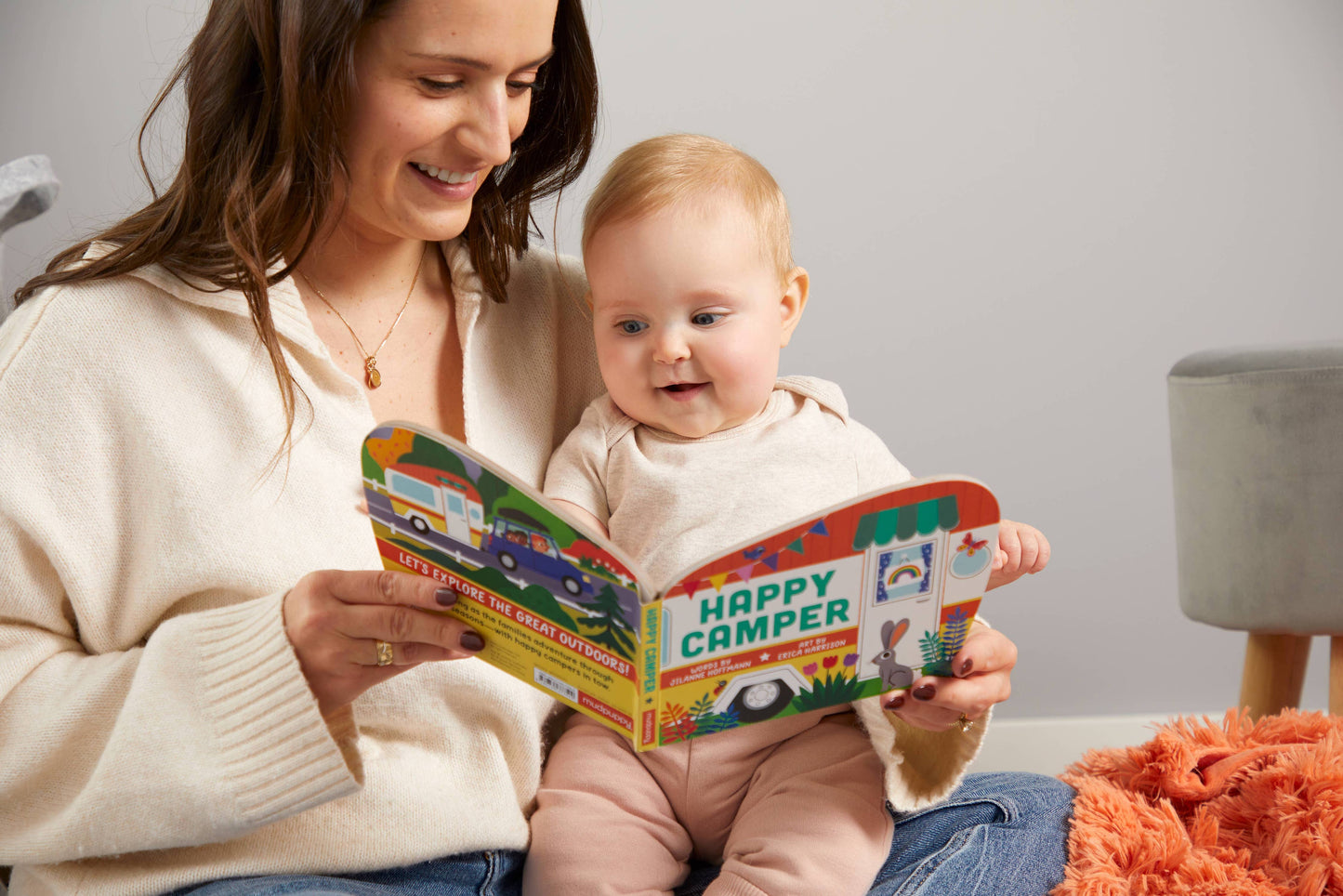 Happy Camper Shaped Board Book