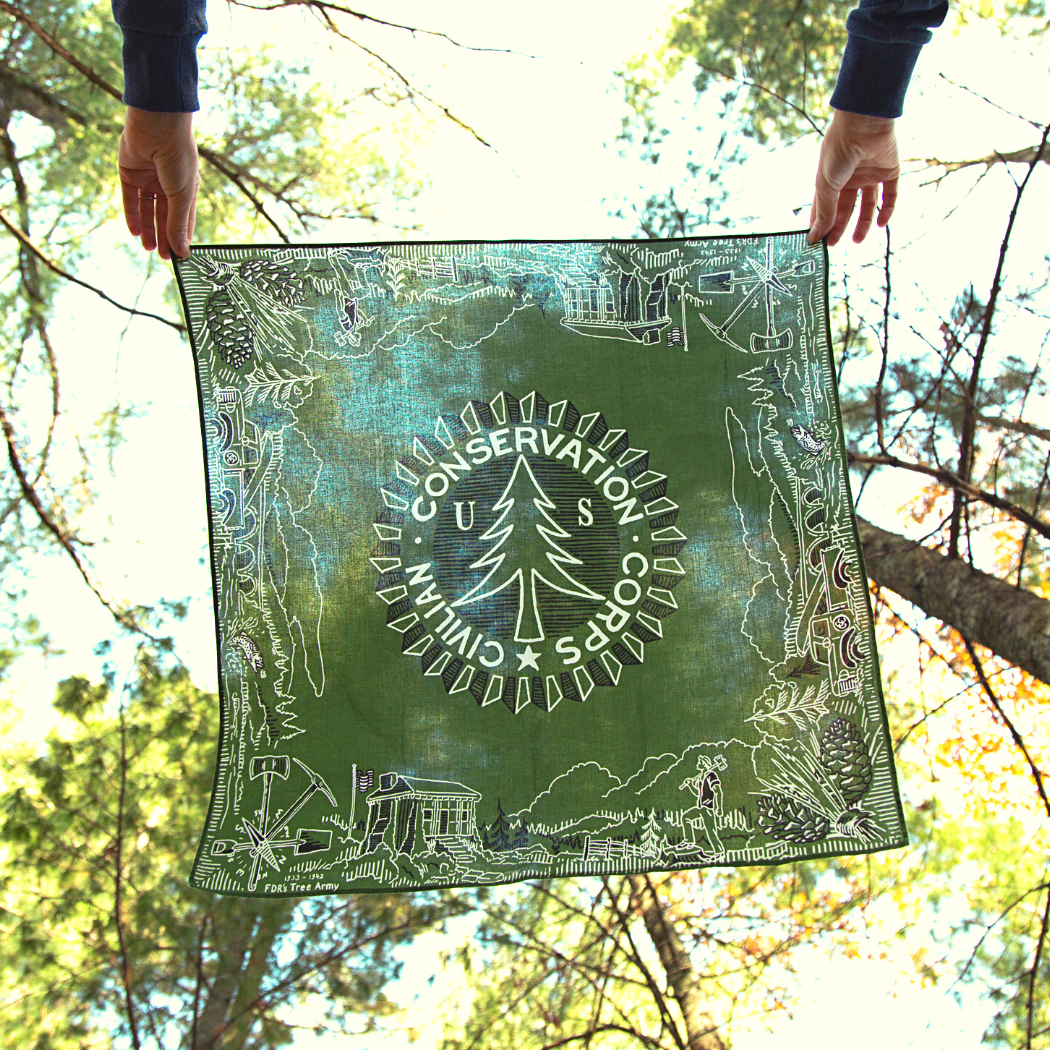 CCC Legacy Bandana Green Civilian Conservation Corps