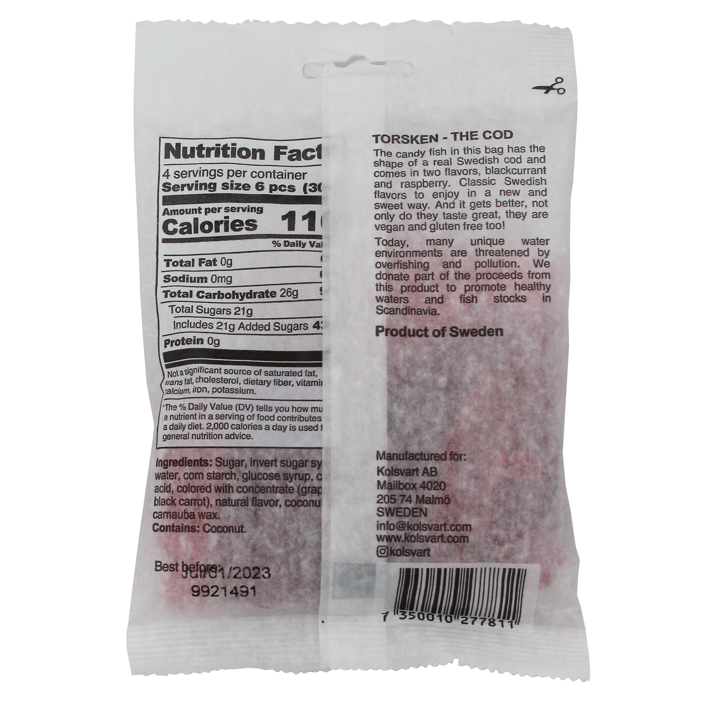 Raspberry and Blackcurrant Swedish Fish