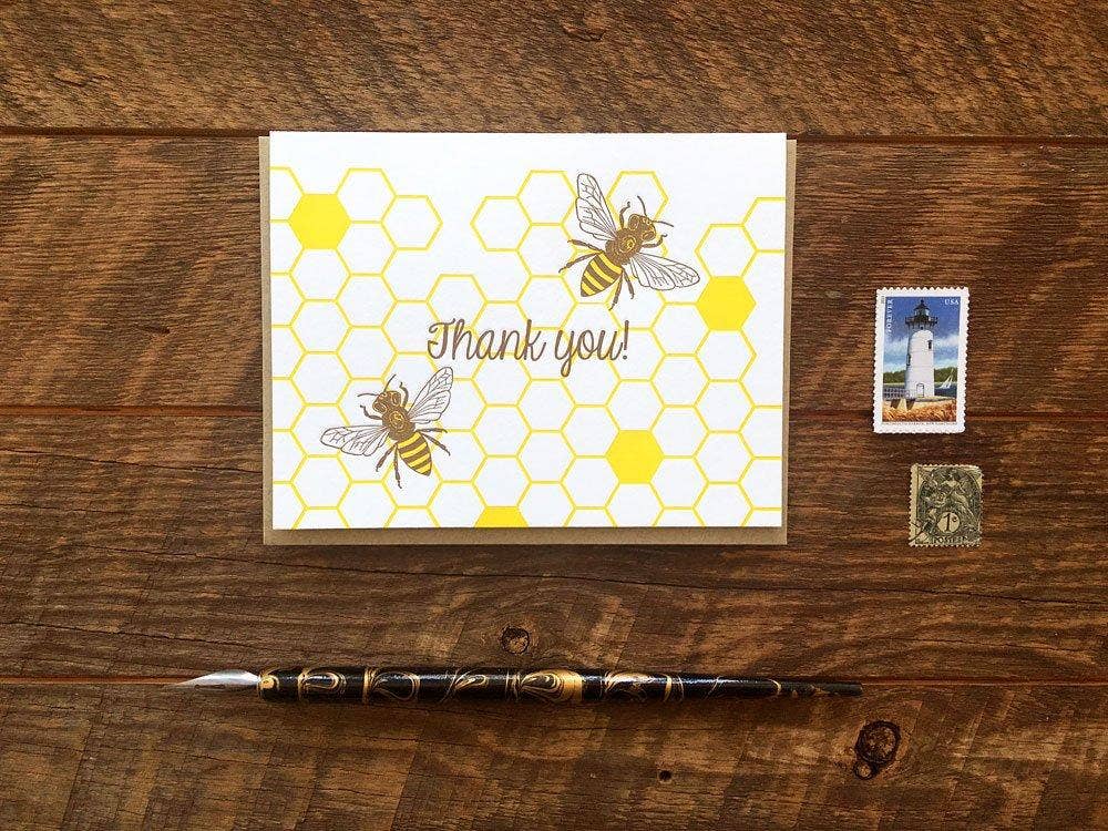 Honey Bees Thank You Card: Boxed Set of 6