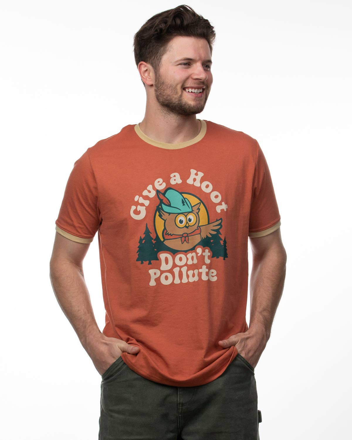 Give A Hoot Ringer Tee