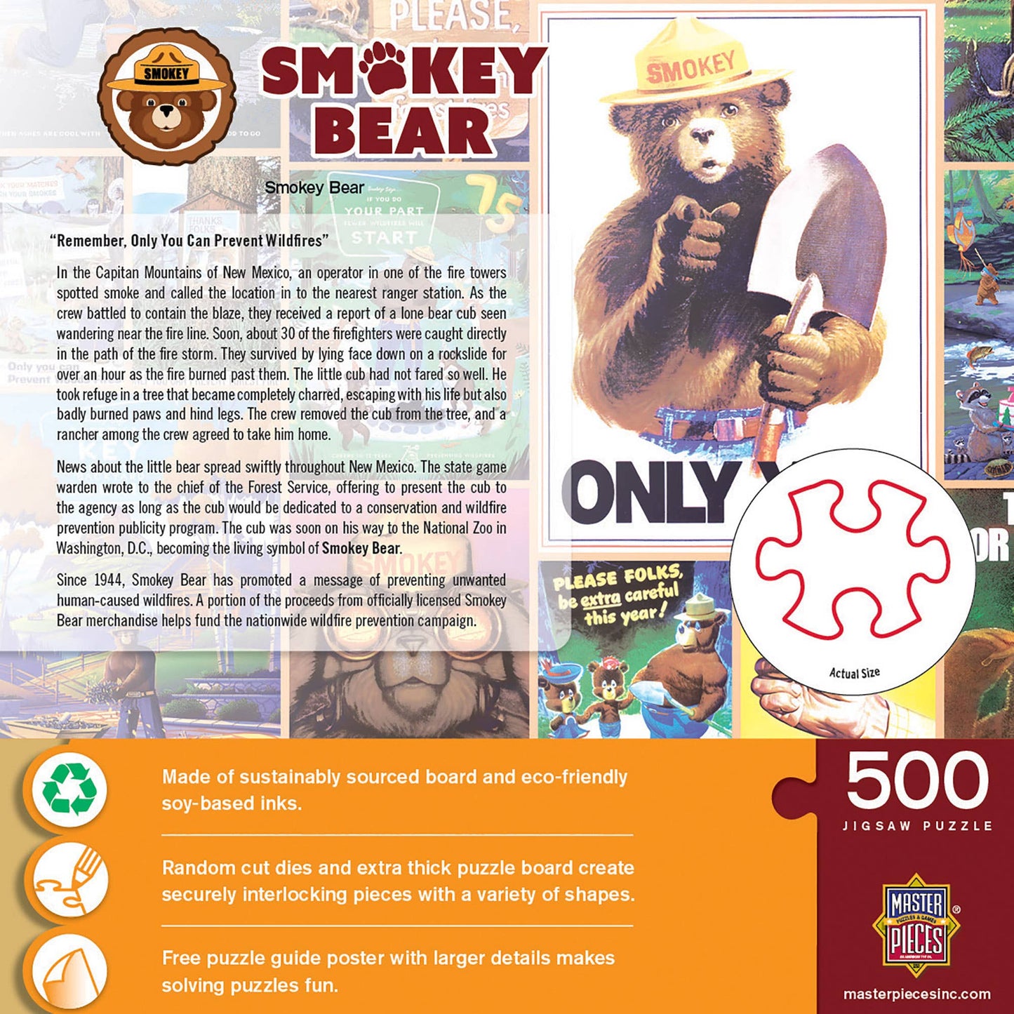 Smokey Bear National Parks 500 Piece Puzzle
