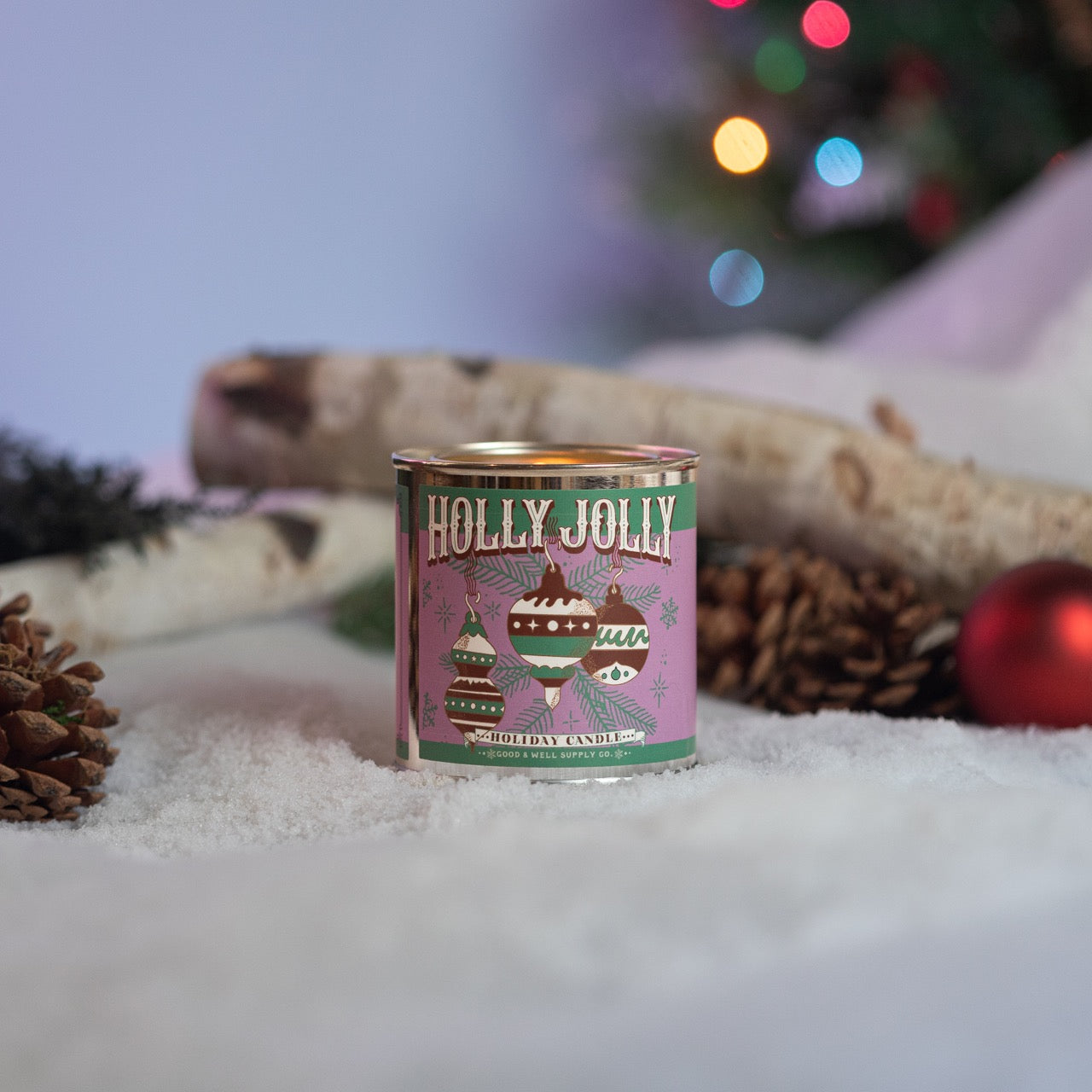 Holly Jolly Holiday Candle