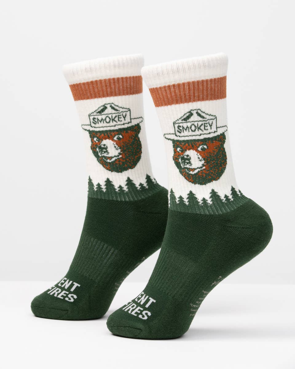 Smokey Prevent Wildfires Hiking Socks