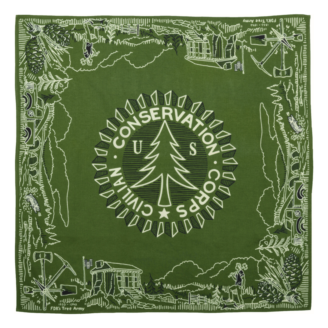 CCC Legacy Bandana Green Civilian Conservation Corps