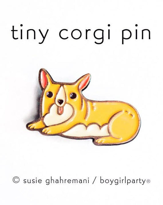 Corgi Enamel Pin