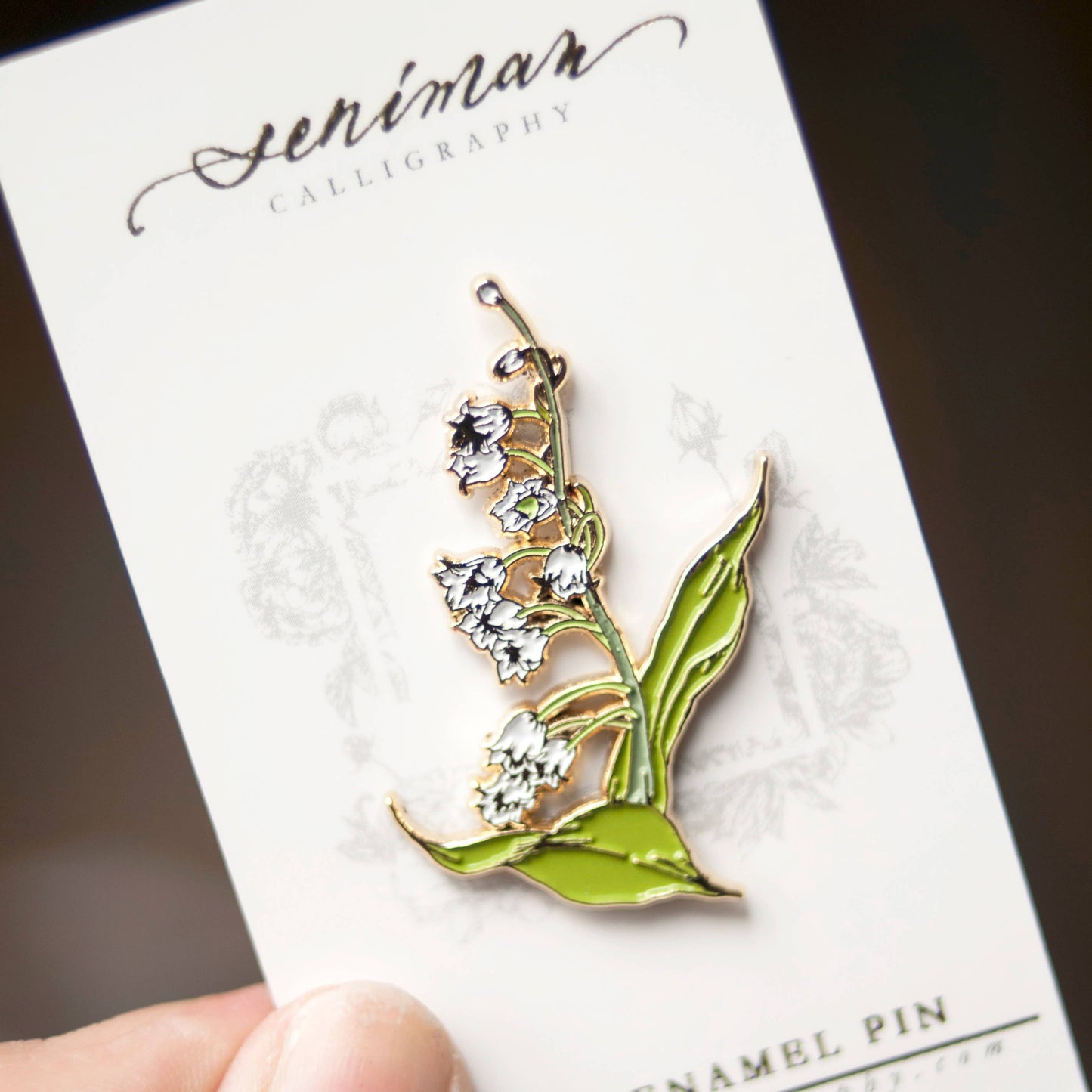 Lily of the Valley Enamel Pin