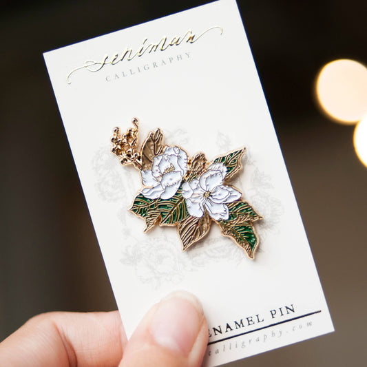 Southern Magnolia Enamel Pin