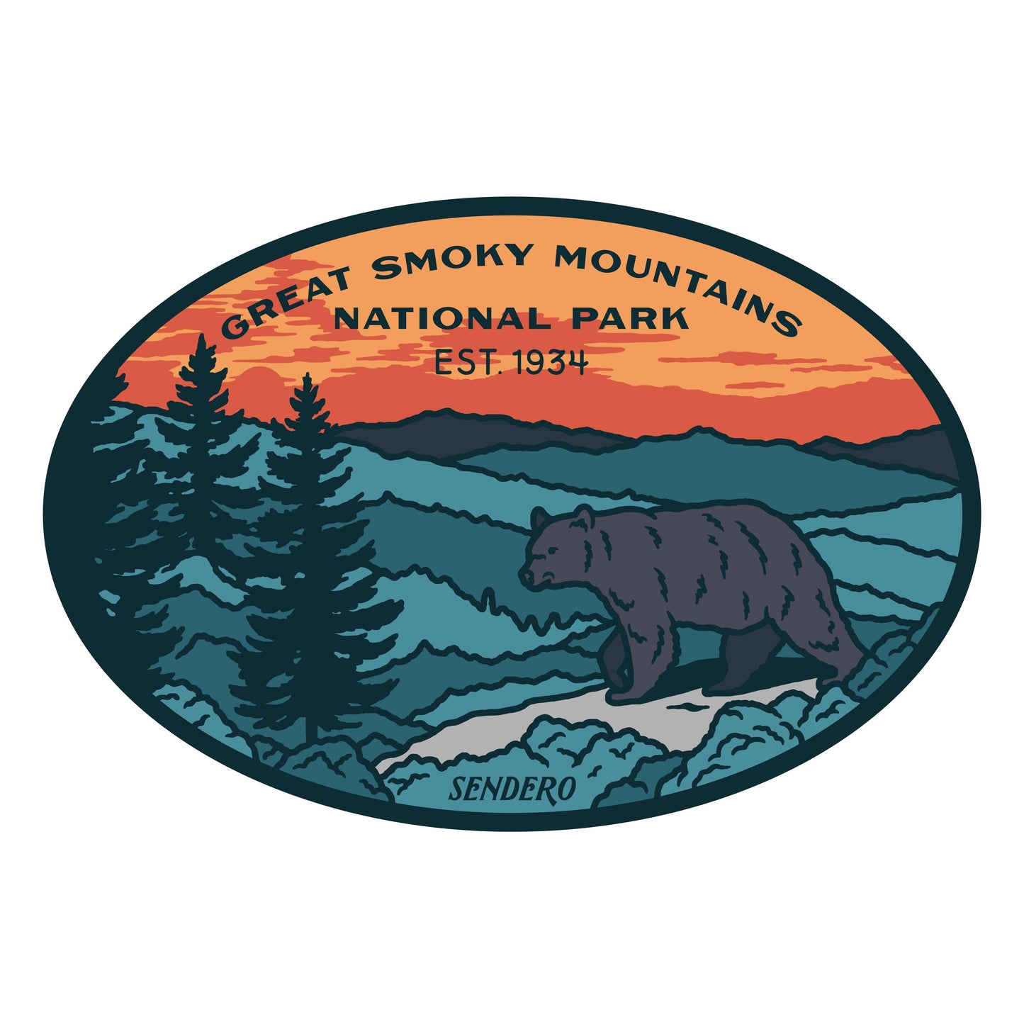 Smoky Mountains National Park Sticker