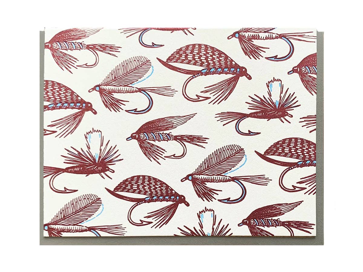 Fishing Flies Card: Boxed Set of 6