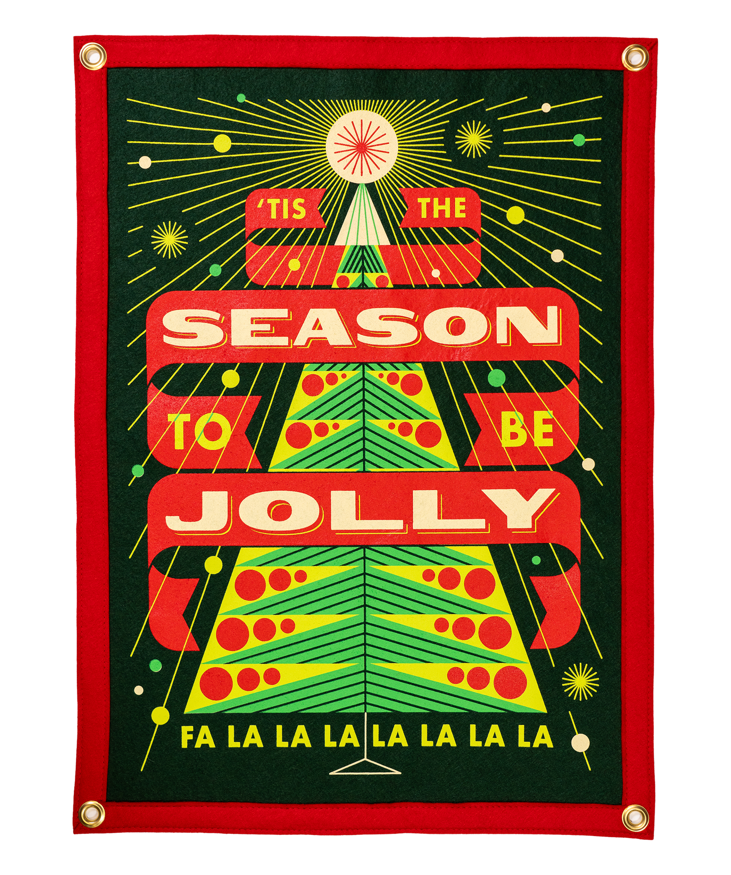 'Tis the Season To Be Jolly Camp Flag