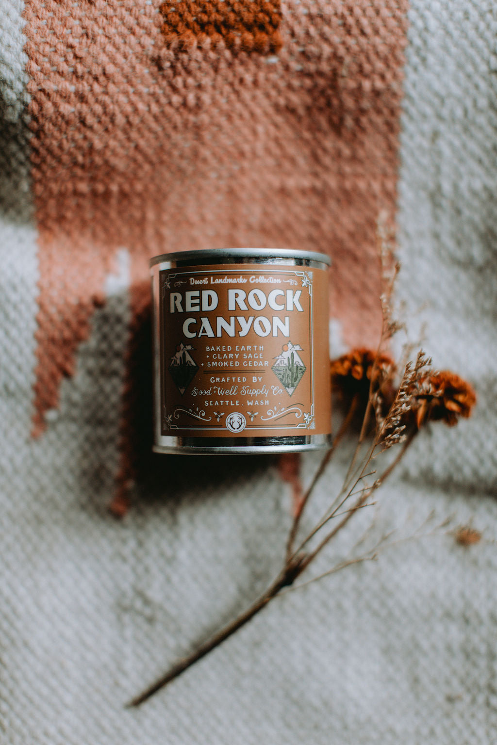 Red Rock Canyon Desert Landscapes Candle