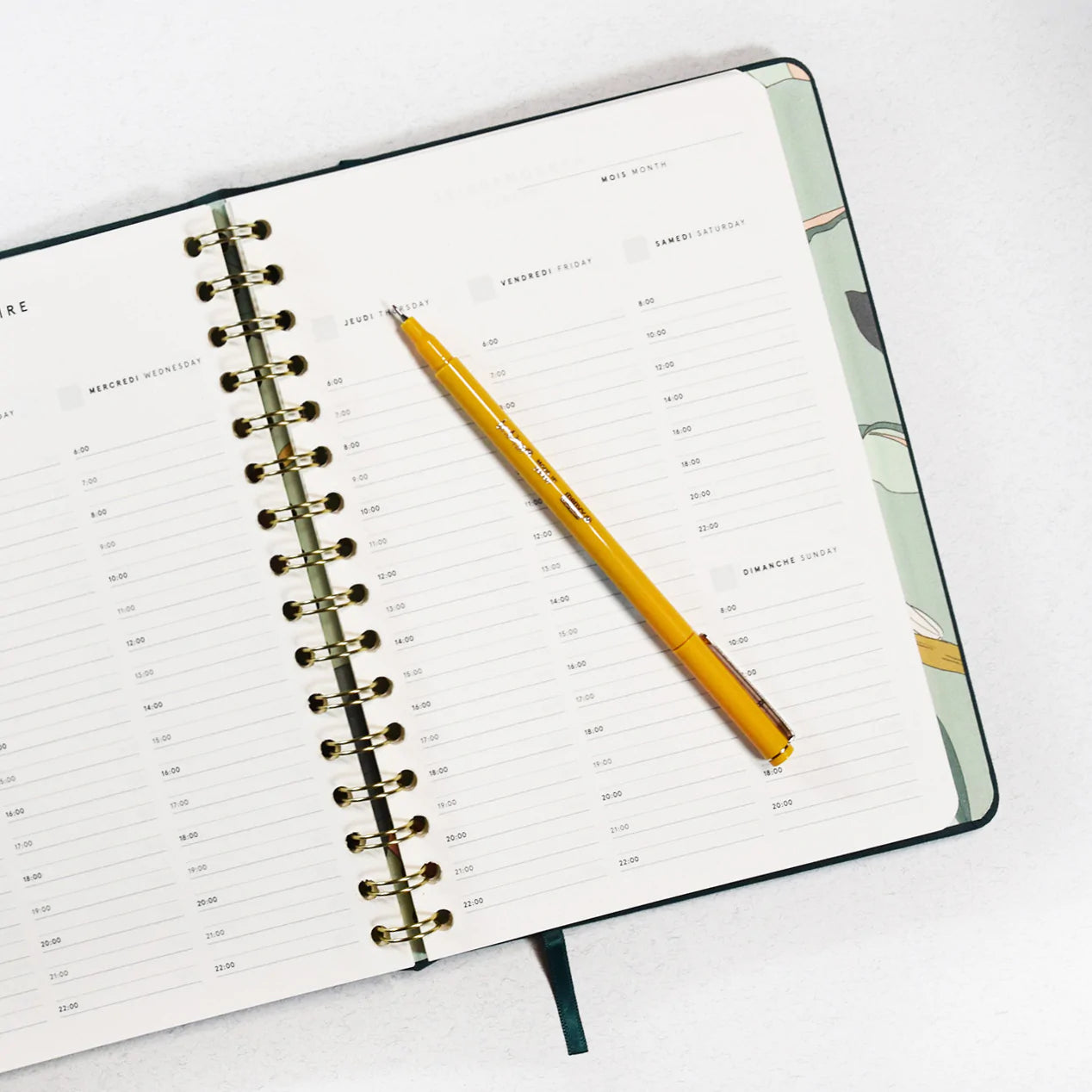 Undated Planner - Emerald Cloth