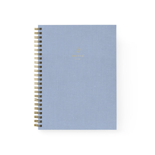 Blue ash Cloth Spiral Notebook