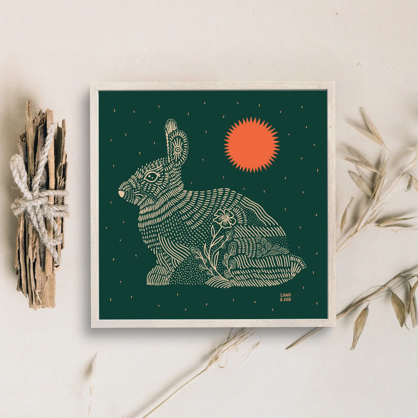 8" x 8" Ode to the Rabbit Print