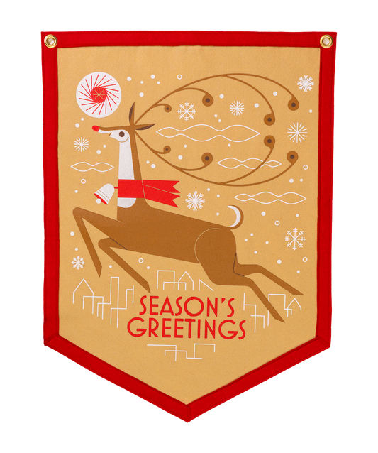 Season's Greetings Camp Flag