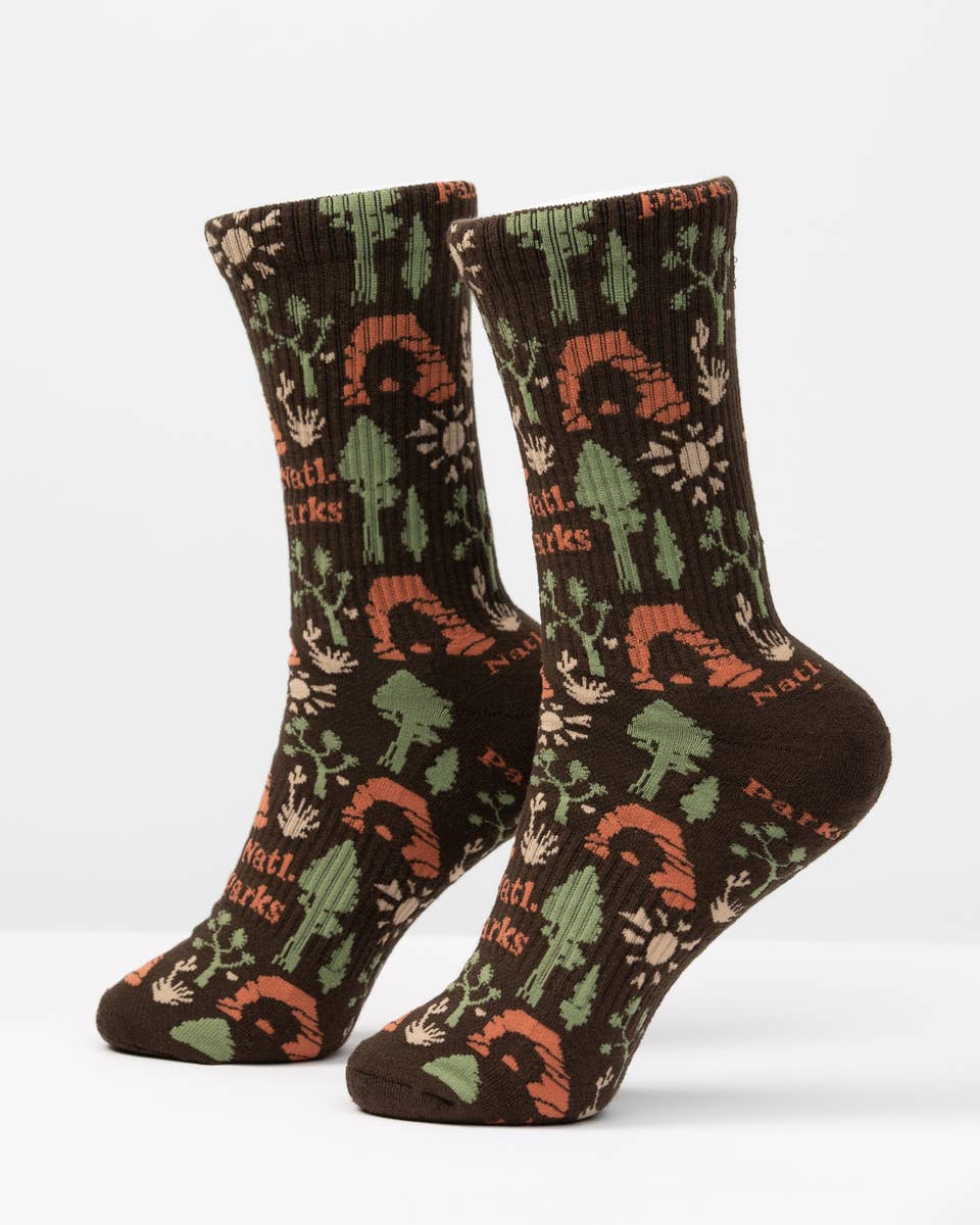 National Park Roundup Sock: Brown