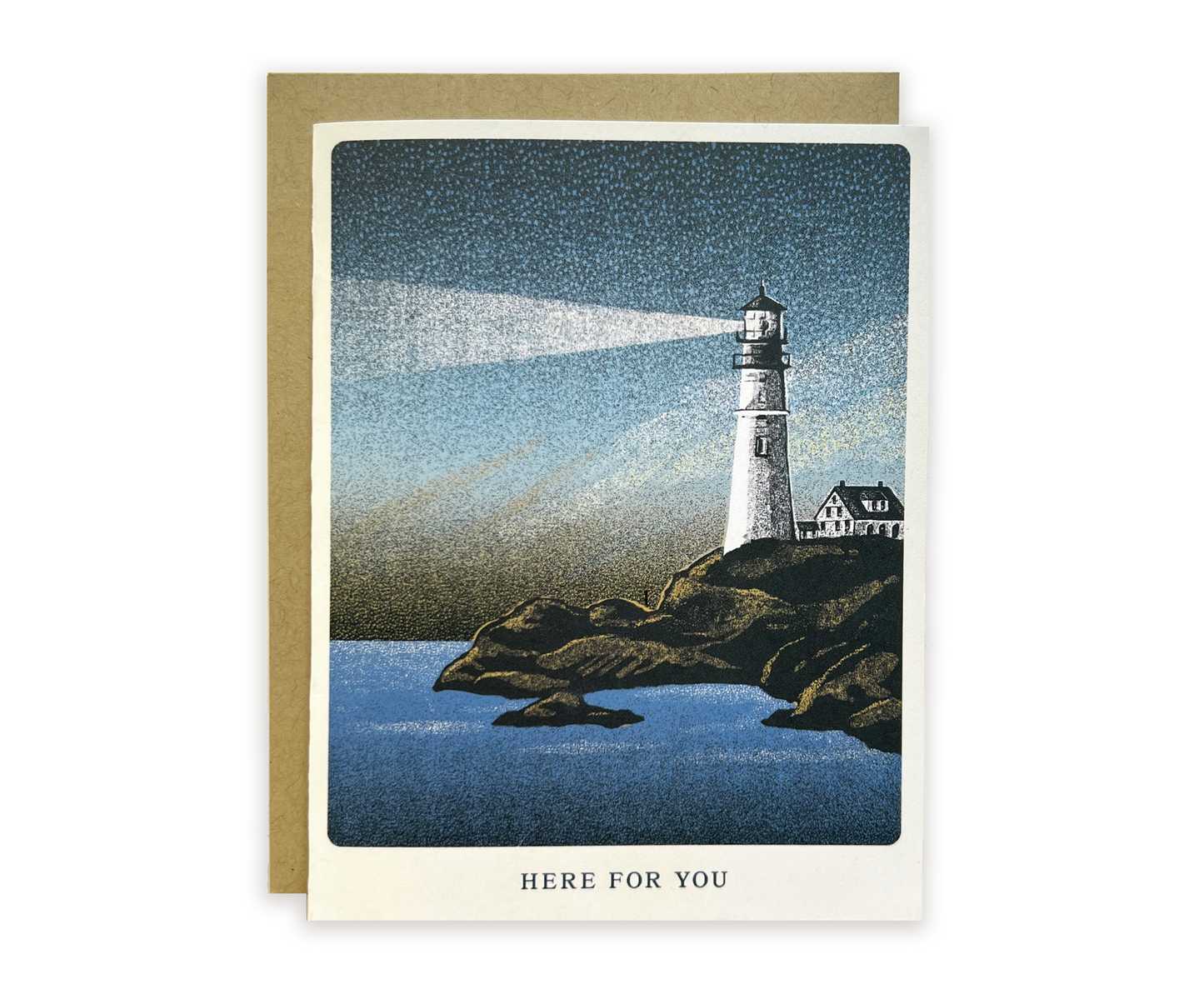 Here for You Lighthouse Greeting Card