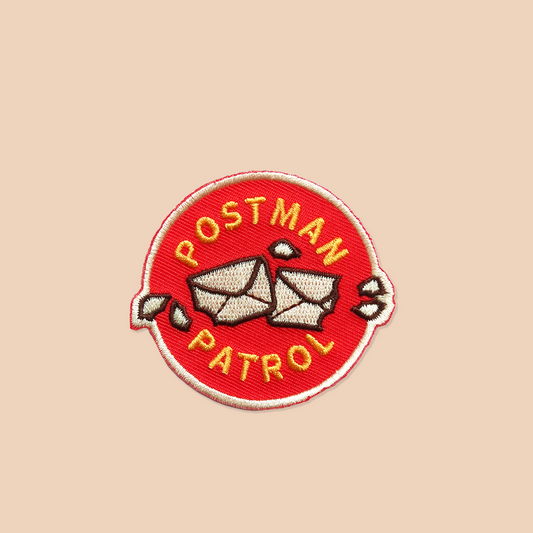 Postman Patrol Iron-On Patch for Dogs