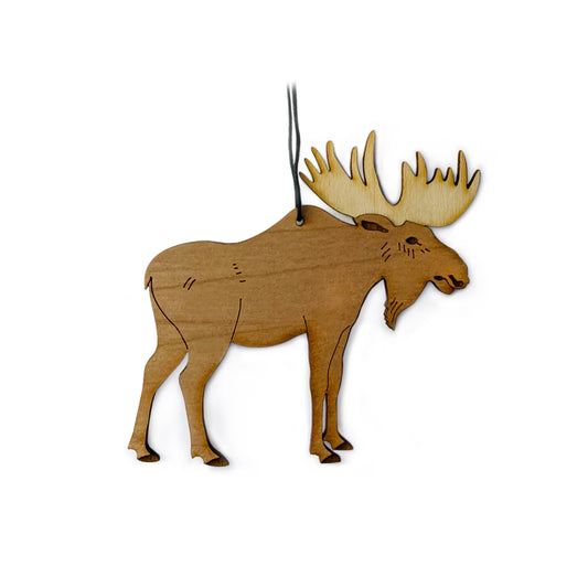 Moose Ornament, single