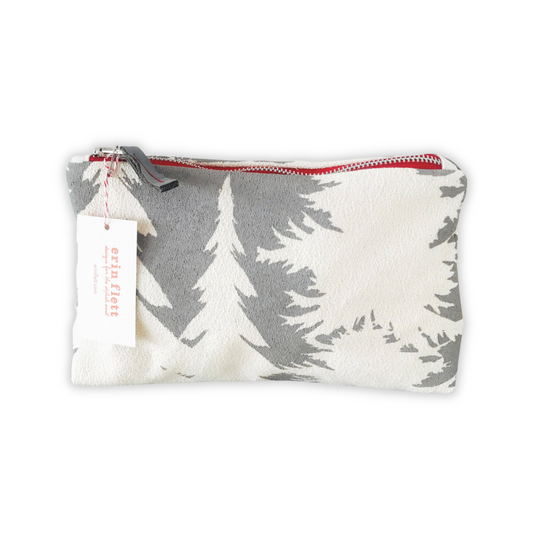 Charcoal Pine Makeup Zip Pouch