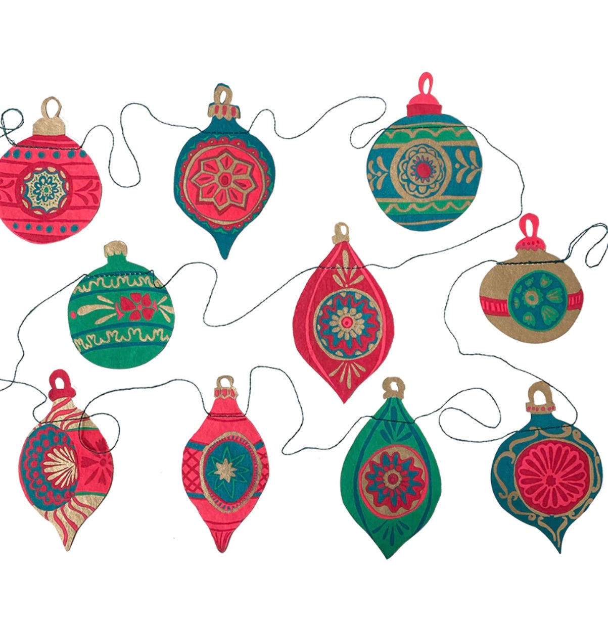 Holiday Ornaments Garland