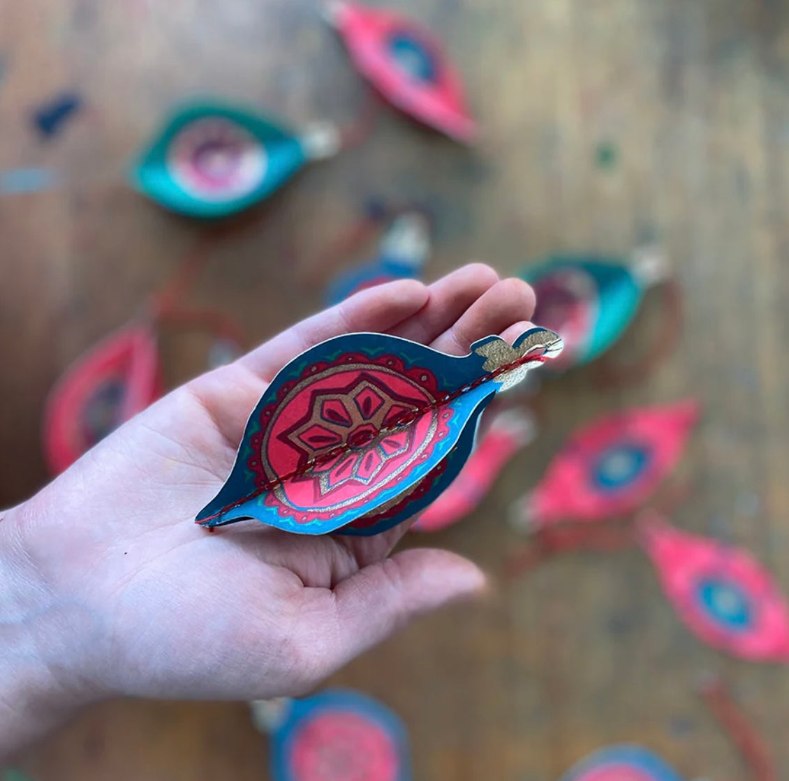 Holiday Ornaments Paper Decorations